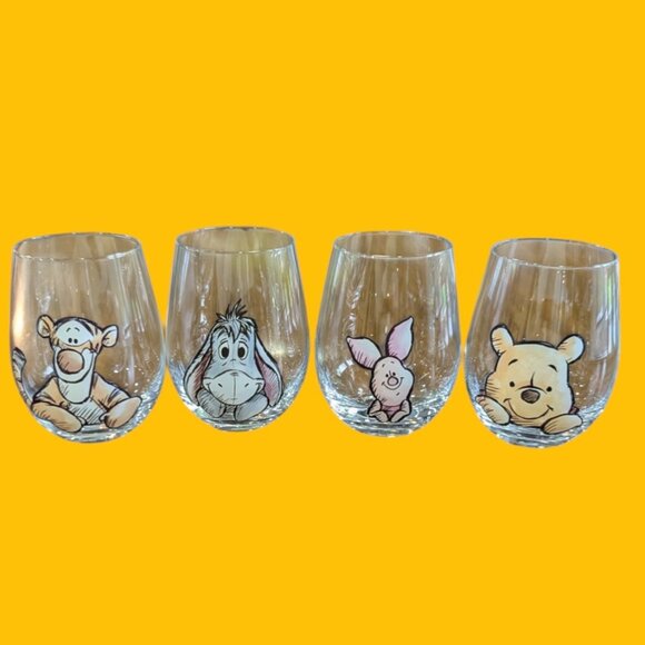 NEW Joy Jolt Disney Winnie The Pooh Stemless Drinking Glasses. - Picture 6 of 9